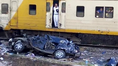 مصرع واصابة 4 بينهم 3 تلميذات فى حادث تصادم قطار أثناء عودتهم من المدرسة