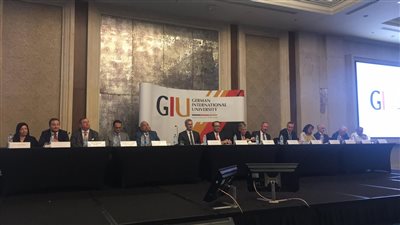 بالاسماء.. المشاركين فى المؤتمر الصحفى الأول للجامعة الالمانية الدولية 