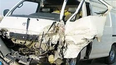 اصابة 5 طلاب ومشرفة وسائق فى انقلاب سيارة بحلوان