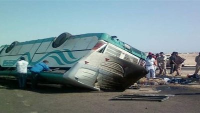 مصرع واصابة 41 طالبا وطالبة بينهم سائق ومشرفة فى 3 حوادث متفرقة