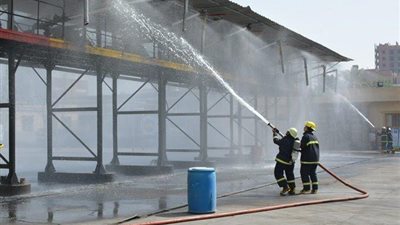 حريق هائل بمستشفى الهلال للتأمين الصحى بسوهاج