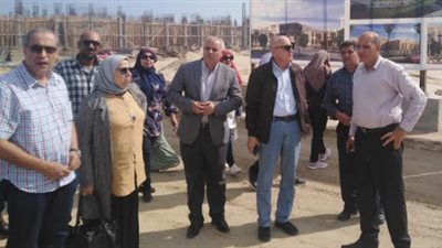 نائب رئيس هيئة المجتمعات العمرانية الجديدة يتفقد مشروعات مدينتى المنصورة ودمياط الجديدتين