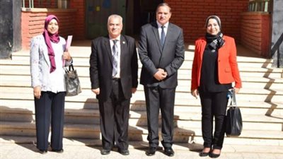 لجنة الأعلى للجامعات تتابع تجهيزات مبنى كلية التربية النوعية بجامعة سوهاج