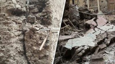 إنهيار منزل بمدينة سوهاج