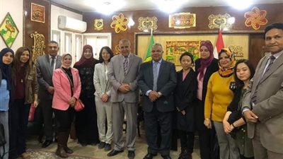 مدير تعليم الاسماعيلية يستقبل وفد الجايكا وممثلي وحدة مشروع المدارس اليابانبة بوزارة التربية والتعليم 