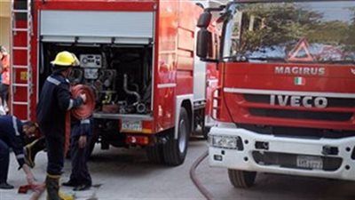 حريق بجراج البساتين يلتهم اتوبيس و5 سيارات