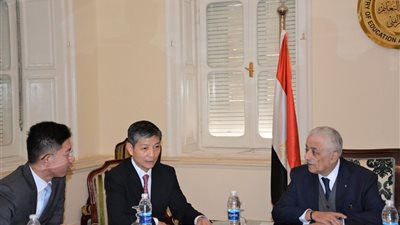 وزير التربية والتعليم يلتقى سفير الصين لمناقشة مشروعات التعاون المشتركة بين الجانبين