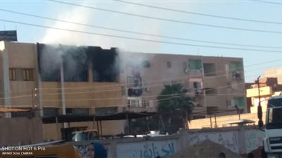 السيطرة على حريق داخل مدرسة بالإسماعيلية.. صور