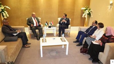 وزير التعليم العالي يبحث أوجه التعاون مع نظيره الفلسطيني 