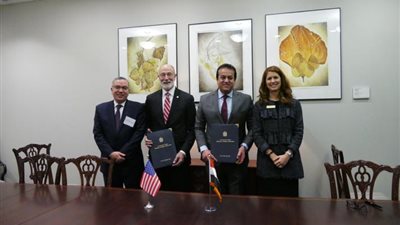 هام| وزير التعليم العالي يوقع مذكرة تفاهم مع ائتلاف جامعات ولاية تكساس ويلتقى عددا من رؤساء الجامعات الأمريكية