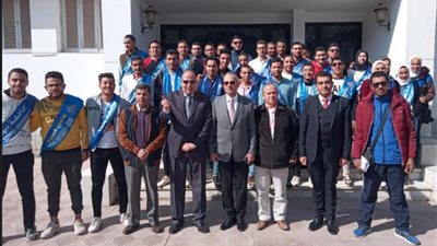 في إطار مبادرة كل يوم جديد..انطلاق الفوج الثاني والعشرين من شباب جامعة بنها لزيارة مصنع الطائرات   