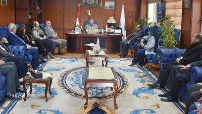 زيارة فريق المراجعة الخارجية المانحة لشهادة الأيزو لجامعة مدينة السادات