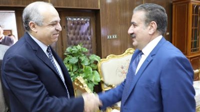 محافظ المنوفية يستقبل رئيس الهيئة العامة للمستشفيات والمعاهد التعليمية