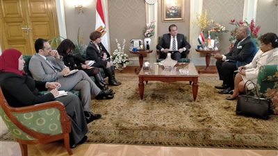 وزير التعليم العالى يستقبل سفير جمهورية غينيا الاستوائية بالقاهرة