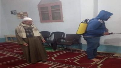 مبادرات شبابية لتطهير وتعقيم المدارس والمعاهد ودور العبادة وشوارع القرى لمكافحة كورونا .. صور