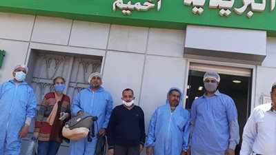 مجلس مدينة أخميـــم  يواصل أعمال التطهير والتعقيم 