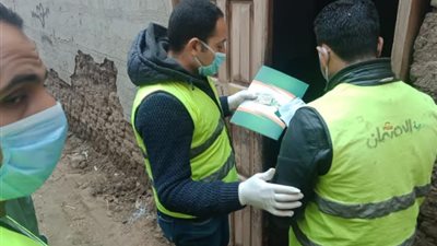 توزيع 2500 كرتونة سلع غذائية علي المتضررين من العمالة الغير منتظمة بالمنوفية 