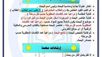 خطوات عمل بحث نموذج بدون اللجوء الى المعلمين او شراء المشروع البحثية لطلاب المرحلتين الابتدائية والاعدادية.. مستندات