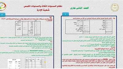 التعليم تعلن المشروعات البحثية للصف الثانى التجارى العام والمزدوج