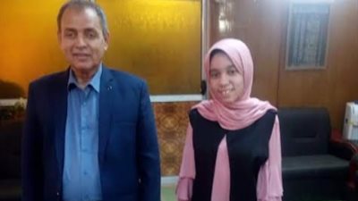 مرغنى يشيد بطالبة متميزة تستثمر وقتها  فى دوبلاج الأفلام الكرتونية 