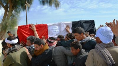 بالصور.. سوهاج تشيع جثامين شهيدى الوطن