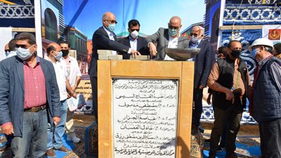  وزيرا الإسكان والشباب والرياضة ومحافظ بورسعيد يضعون حجر الأساس لمشروع إنشاء مركز خدمات لوجيستية وتجارية وترفيهية بمدينة بورسعيد