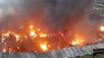 بسبب فرن بلدي.. حريق يلتهم  4 منازل سوهاج