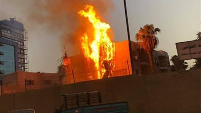 عاجل| حريق هائل بمستشفى حميات امبابة