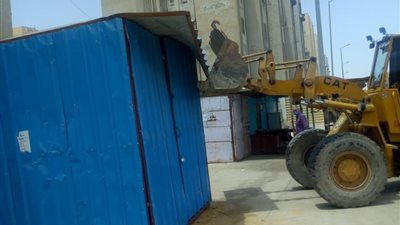 جهاز مدينة حدائق أكتوبر يشن حملة لإزالة التعديات ورفع الإشغالات بعدة مناطق بالمدينة