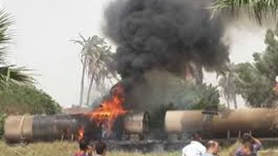 السيطرة على حريق بقطار لتحميل السولار فى سوهاج