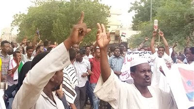 بالفيديو.. أنصار البشير يتظاهرون في الخرطوم مطالبين بإسقاط الحكومة السودانية