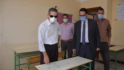 محافظ الغربية يتابع استعدادات المدارس بكفر الزيات وبسيون لامتحانات الثانوية العامة