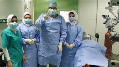 إنقاذ مصاب بفيروس كورونا من فقدان البصر بسوهاج