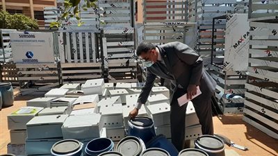 تعليم سوهاج يتسلم بوابات التعقيم الذاتى بلجان الثانوية العامة 2020