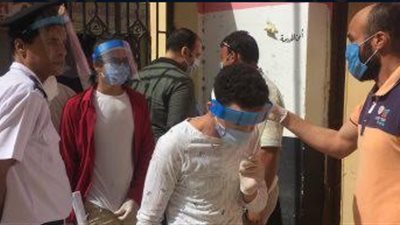 إصابة طالبة ومراقب بإعياء في لجنة امتحانات ثانوية عامة بجرجا ونقلهما للمستشفى