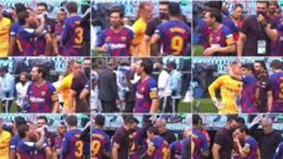 ازمة فى برشلونة بين ميسى والجهاز الفنى للفريق 
