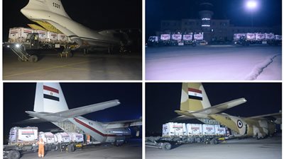 بالصور.. مصر تواصل تكثيف الجسر الجوى لإرسال المساعدات العاجلة لمتضررى السيول بجمهوريتى السودان وجنوب السودان