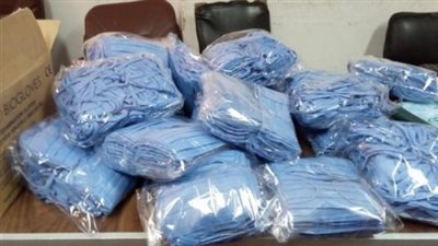 ضبط 1200 لتر كلور ومنظفات 1050 كمامة مجهولة المصدر بسوهاج