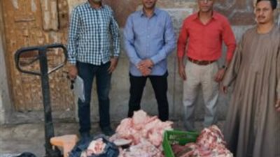 ضبط 325 كيلو لحوم فاسدة قبل بيعها في حملة بسوهاج