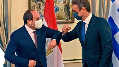 السيسى ورئيس وزراء اليونان يطبقان الإجراءات الاحترازية بقمة نيقوسيا