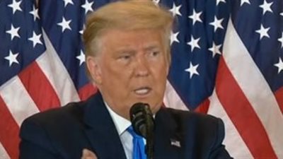 عاجل| ترامب يتهم الديمقراطيين بتزوير الانتخابات الرئاسية الأمريكية لصالح بايدن