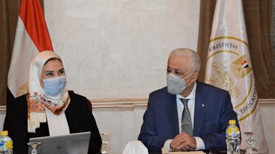 وزير التربية والتعليم ووزيرة التضامن الاجتماعي يبحثان تنفيذ توجيهات الرئيس السيسي بشأن التعليم