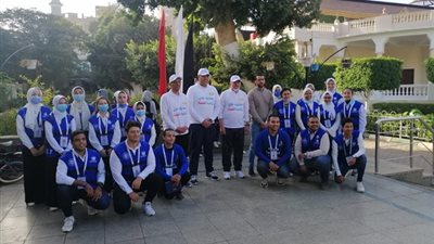 جامعة سوهاج والرقابة الادارية والشباب يتحدون ضد الفساد في ماراثون للجري والدراجات