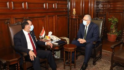 وزير الزراعة يبحث مع نظيره العراقي آفاق التعاون الزراعي بين البلدين وتبادل الخبرات 