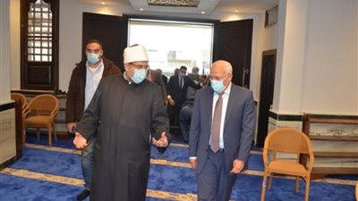 وزير الأوقاف ومحافظ بورسعيد يتفقدان مسجد عمر بن عبد العزيز بمحافظة بورسعيد بعد رفع كفاءته