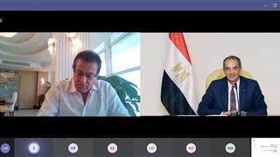 وزيرا التعليم العالى والاتصالات وتكنولوجيا المعلومات يتابعان تنفيذ منظومة الامتحانات الإلكترونية وميكنة المستشفيات الجامعية ورقمنة الجامعات