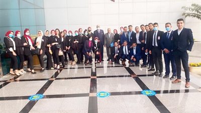 تدريب طلاب اعلام جامعة 6 اكتوبر بمصر للطيران.. صور