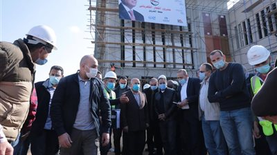 وزير النقل يتابع معدلات تنفيذ مشروع القطار الكهربائي  (LRT)السلام/ العاصمة الإدارية الجديدة/ العاشر من رمضان 