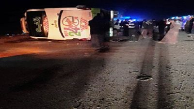 عاجل| مصرع واصابة 50 شخصا فى حادث تصادم على طريق ابوسمبل 