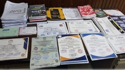 ضبط كيان تعليمى وهمى للنصب والاحتيال على المواطنين راغبى الحصول على الشهادات الدراسية